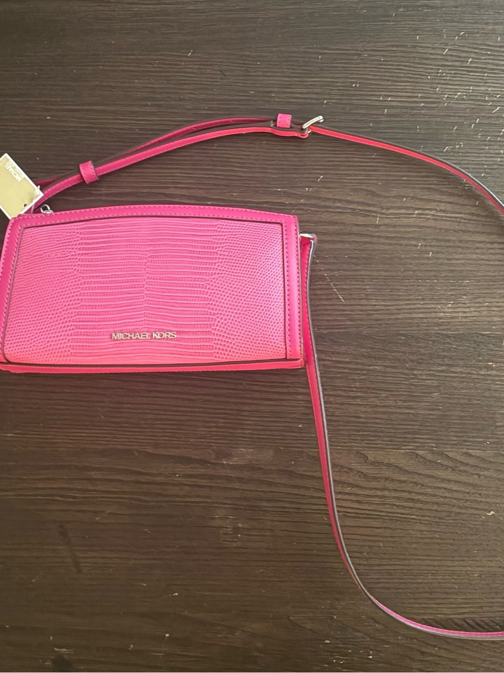 NEW AUTHENTIC Michael Kors Hot Pink Crossbody Bag - Picture 3 of 12